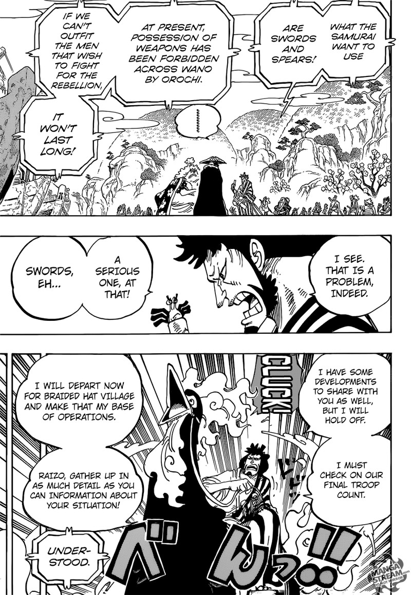 One Piece Manga Chapter 952 page 13 - Hiyori and Kawamatsu