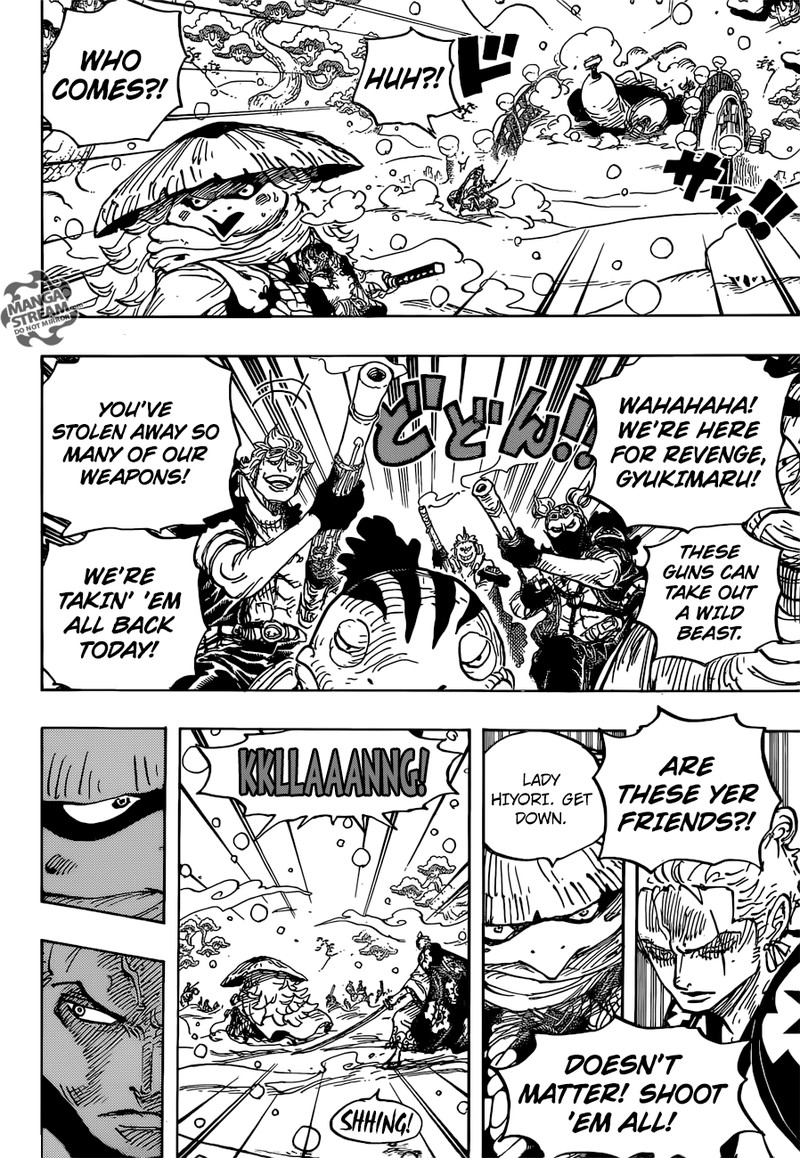 One Piece Manga Chapter 952 page 16 - Hiyori and Kawamatsu