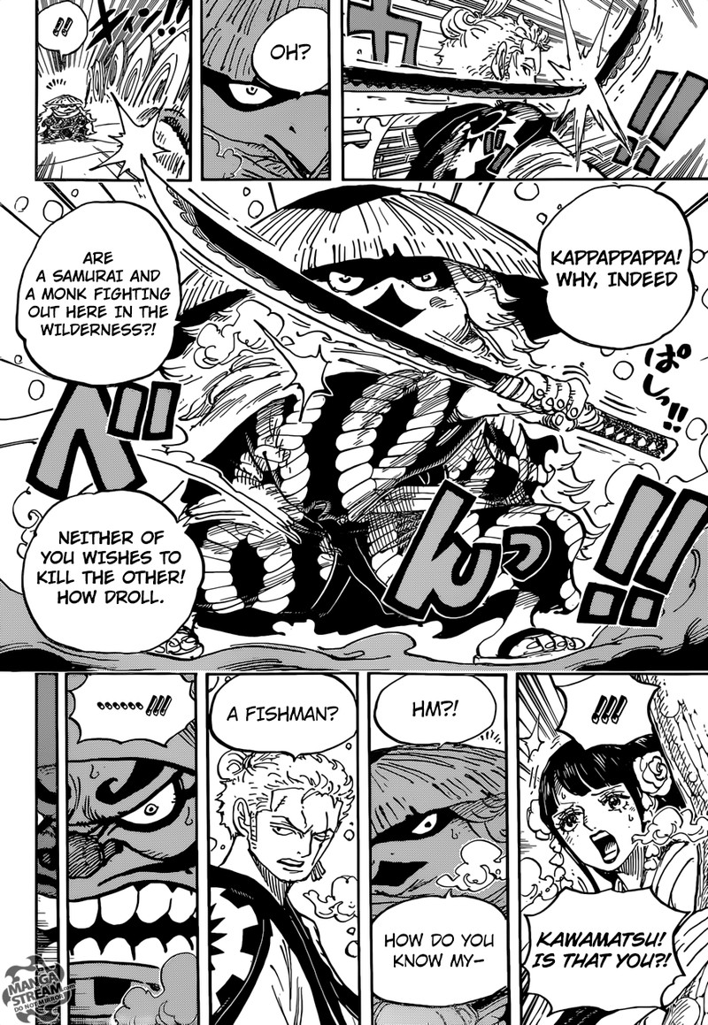 One Piece Manga Chapter 952 page 4 - Hiyori and Kawamatsu