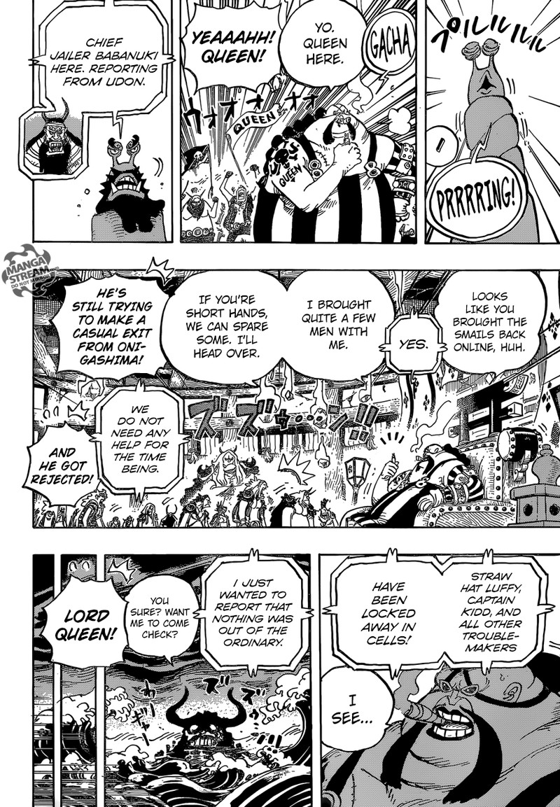 One Piece Manga Chapter 952 page 6 - Hiyori and Kawamatsu