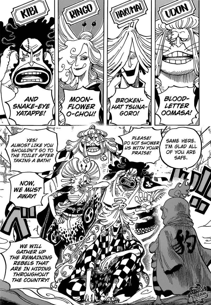 One Piece Manga Chapter 952 page 9 - Hiyori and Kawamatsu