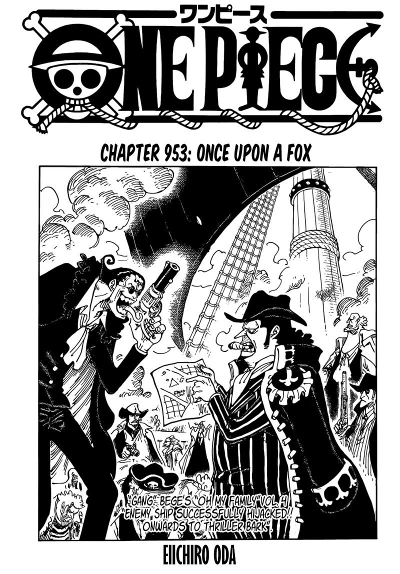 One Piece Manga Chapter 953 page 1 - Once a Fox