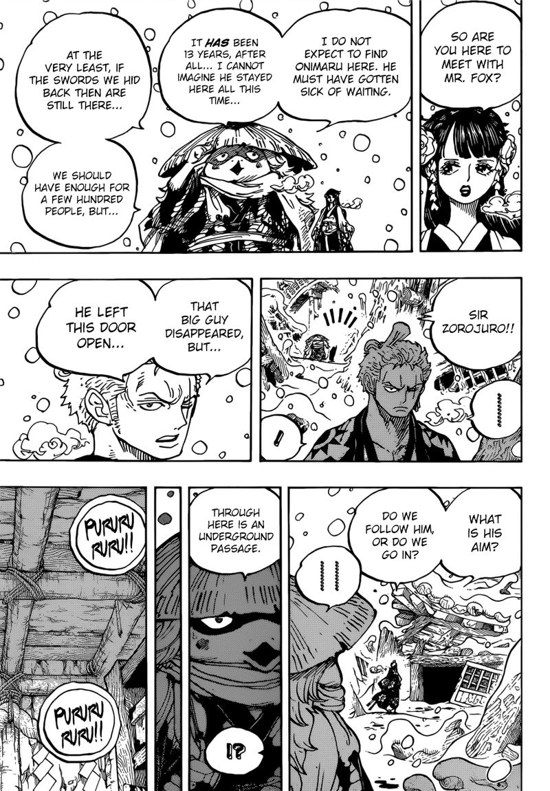 One Piece Manga Chapter 953 page 14 - Once a Fox
