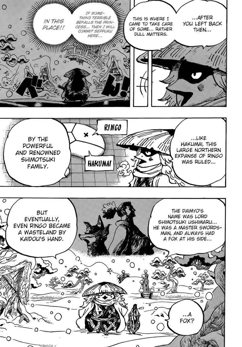 One Piece Manga Chapter 953 page 5 - Once a Fox