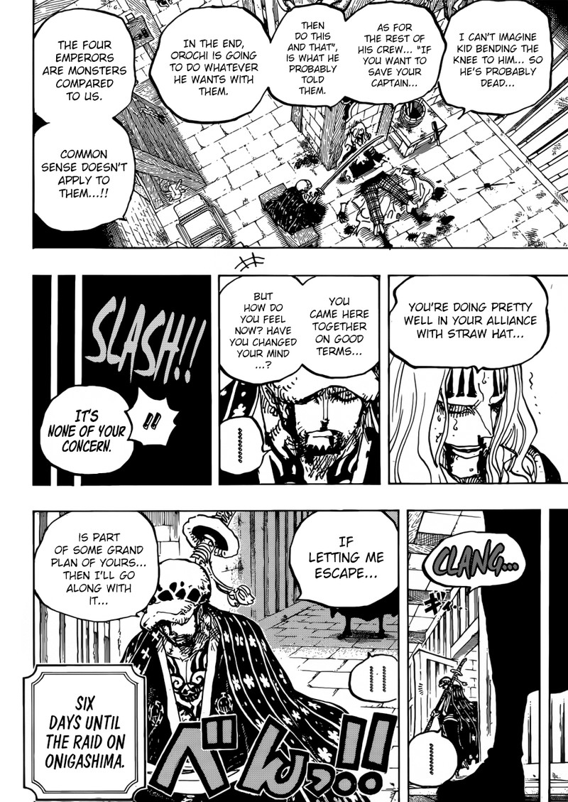 One Piece Manga Chapter 954 page 5 - Like Giving Wings to a Dragon