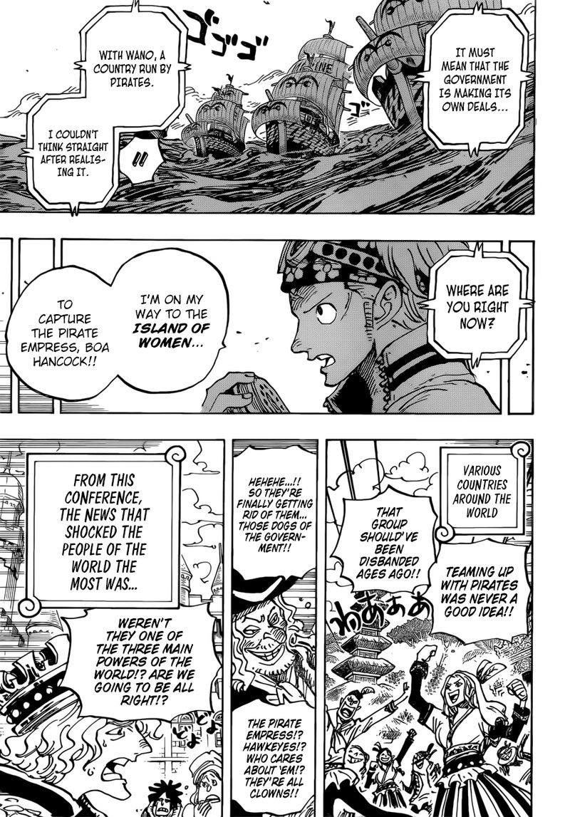 One Piece Manga Chapter 956 page 14 - Big News