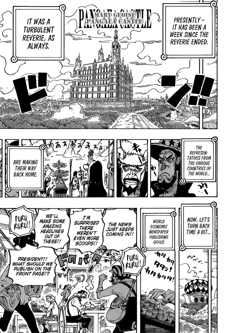 One Piece Manga Chapter 956 page 6 - Big News