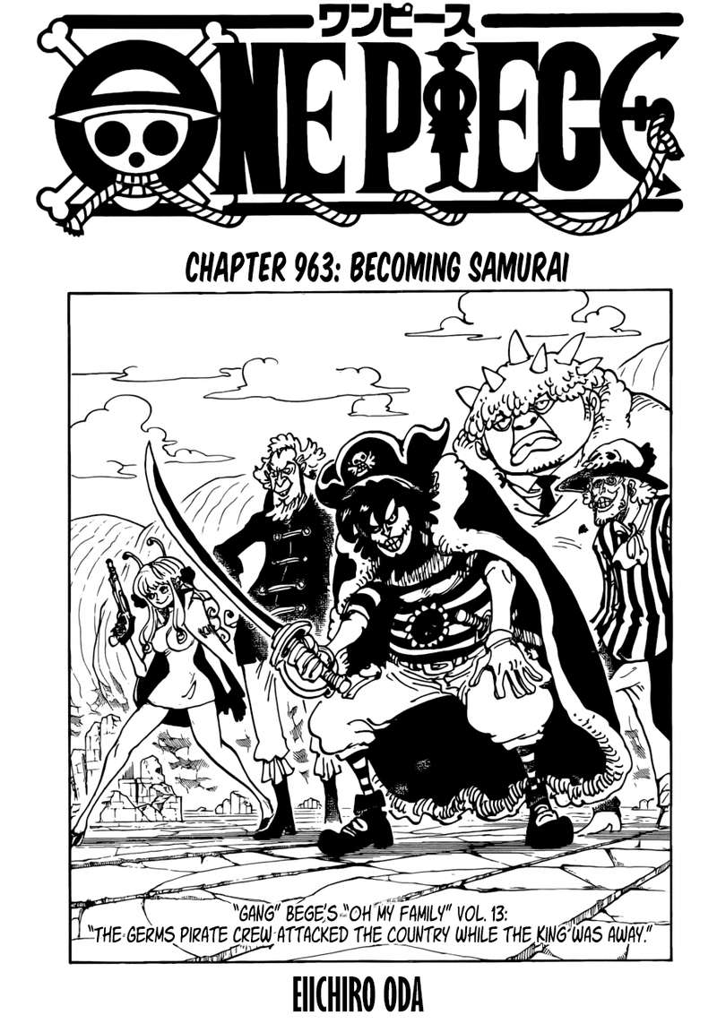 One Piece Manga Chapter 963 page 1 - Becoming Samurai