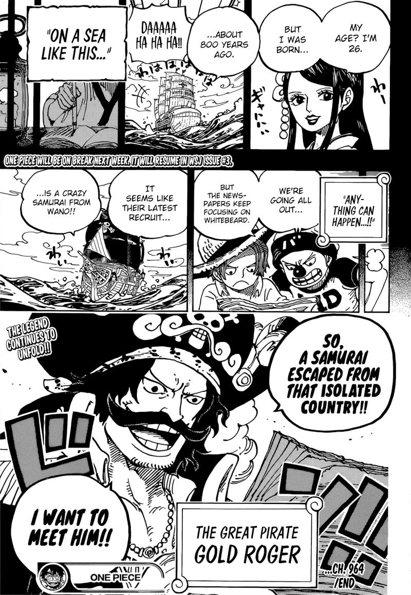 One Piece Manga Chapter 964 page 17 - Oden's Adventure