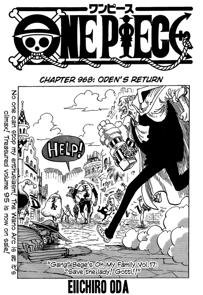 One Piece Manga Chapter 968 page 1 - Oden's Return