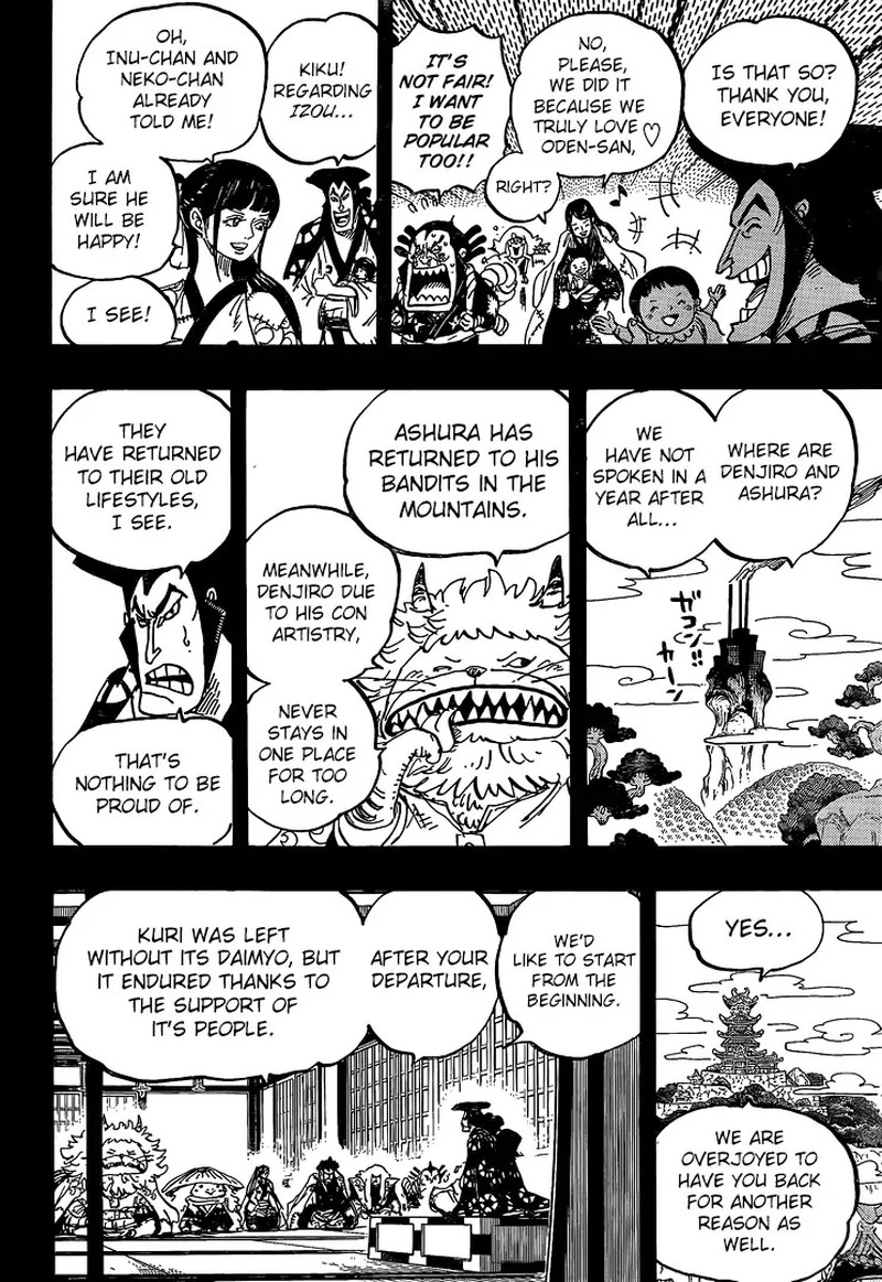 One Piece Manga Chapter 968 page 10 - Oden's Return