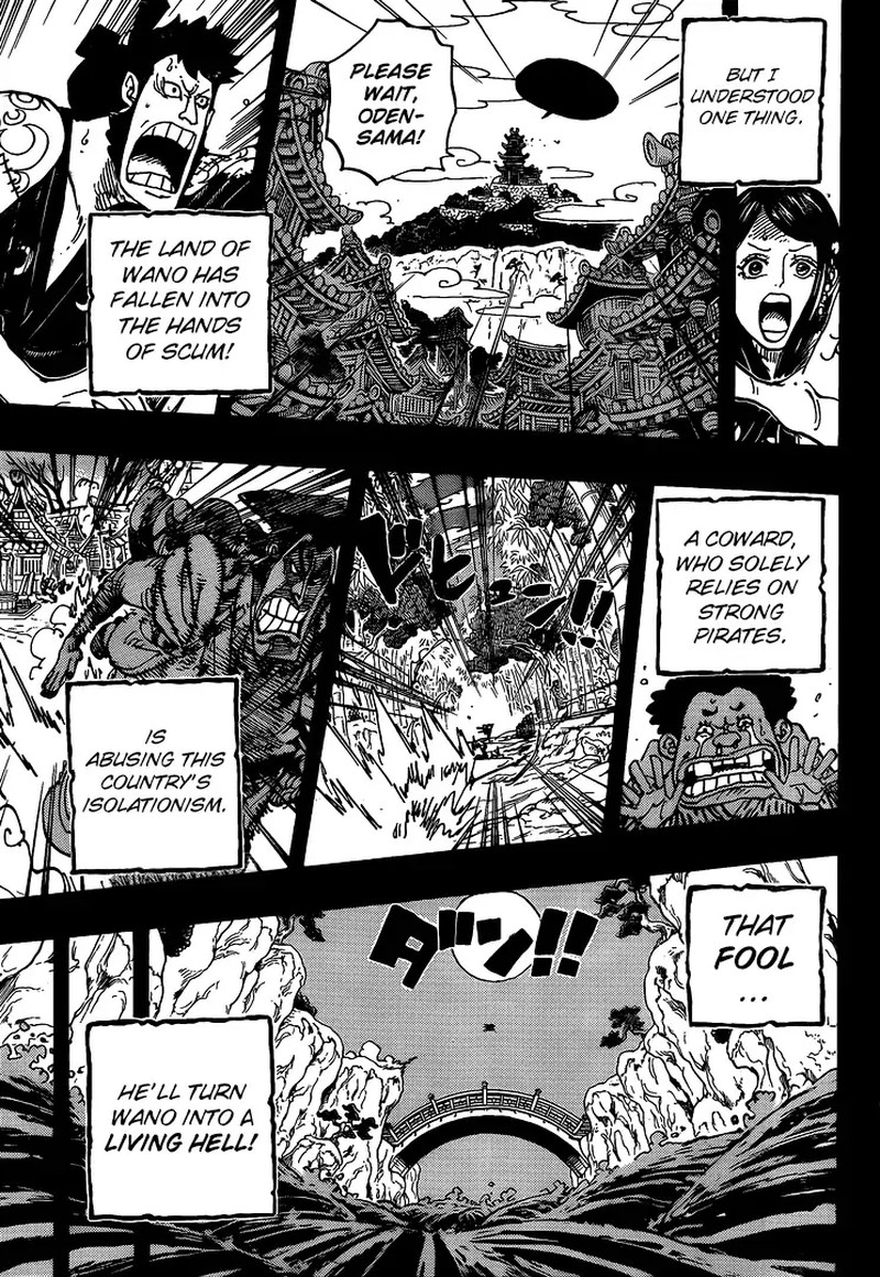 One Piece Manga Chapter 968 page 15 - Oden's Return