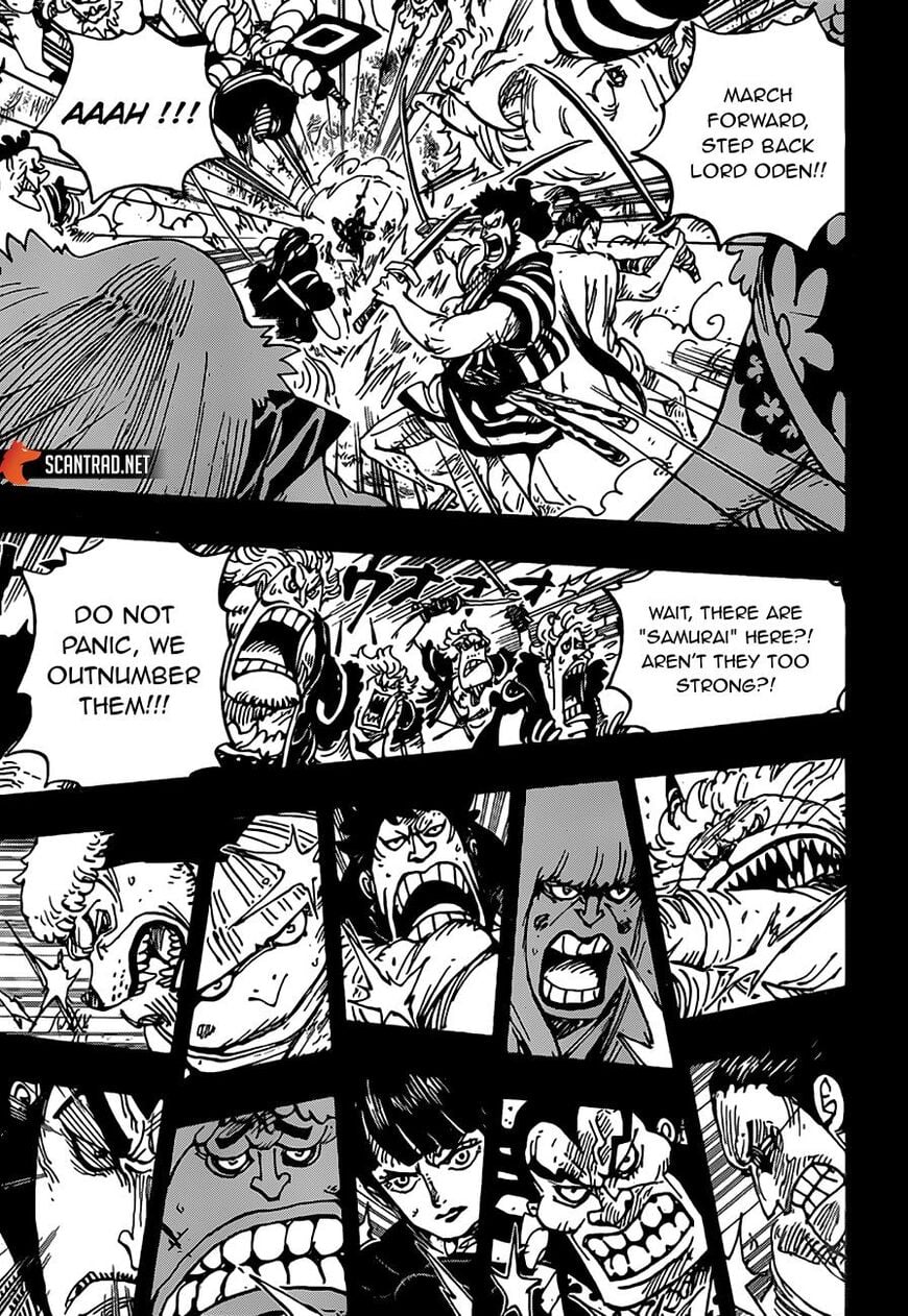 One Piece Manga Chapter 970 page 7 - Oden vs. Kaidou