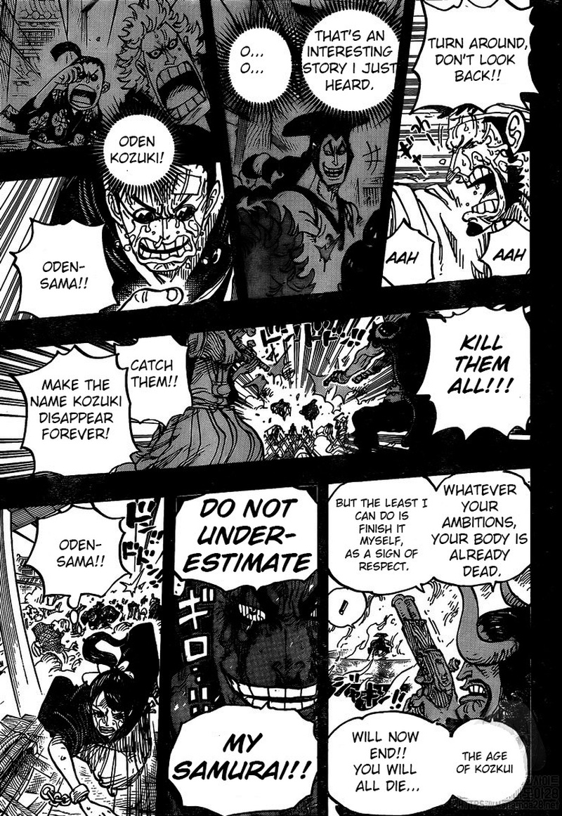 One Piece Manga Chapter 972 page 12 - Oden Wouldn't Be Oden If It Wasn't Boiled