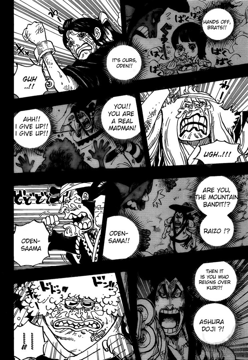 One Piece Manga Chapter 972 page 13 - Oden Wouldn't Be Oden If It Wasn't Boiled