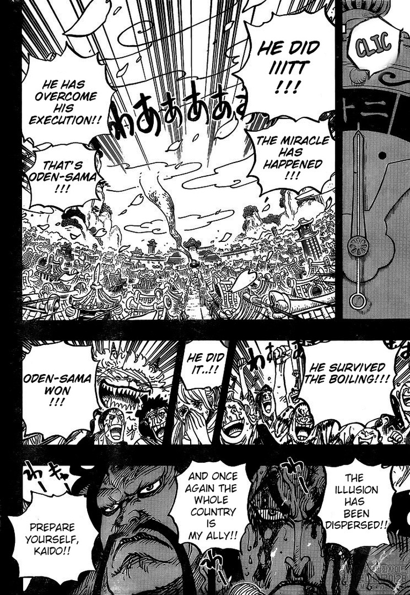 One Piece Manga Chapter 972 page 9 - Oden Wouldn't Be Oden If It Wasn't Boiled