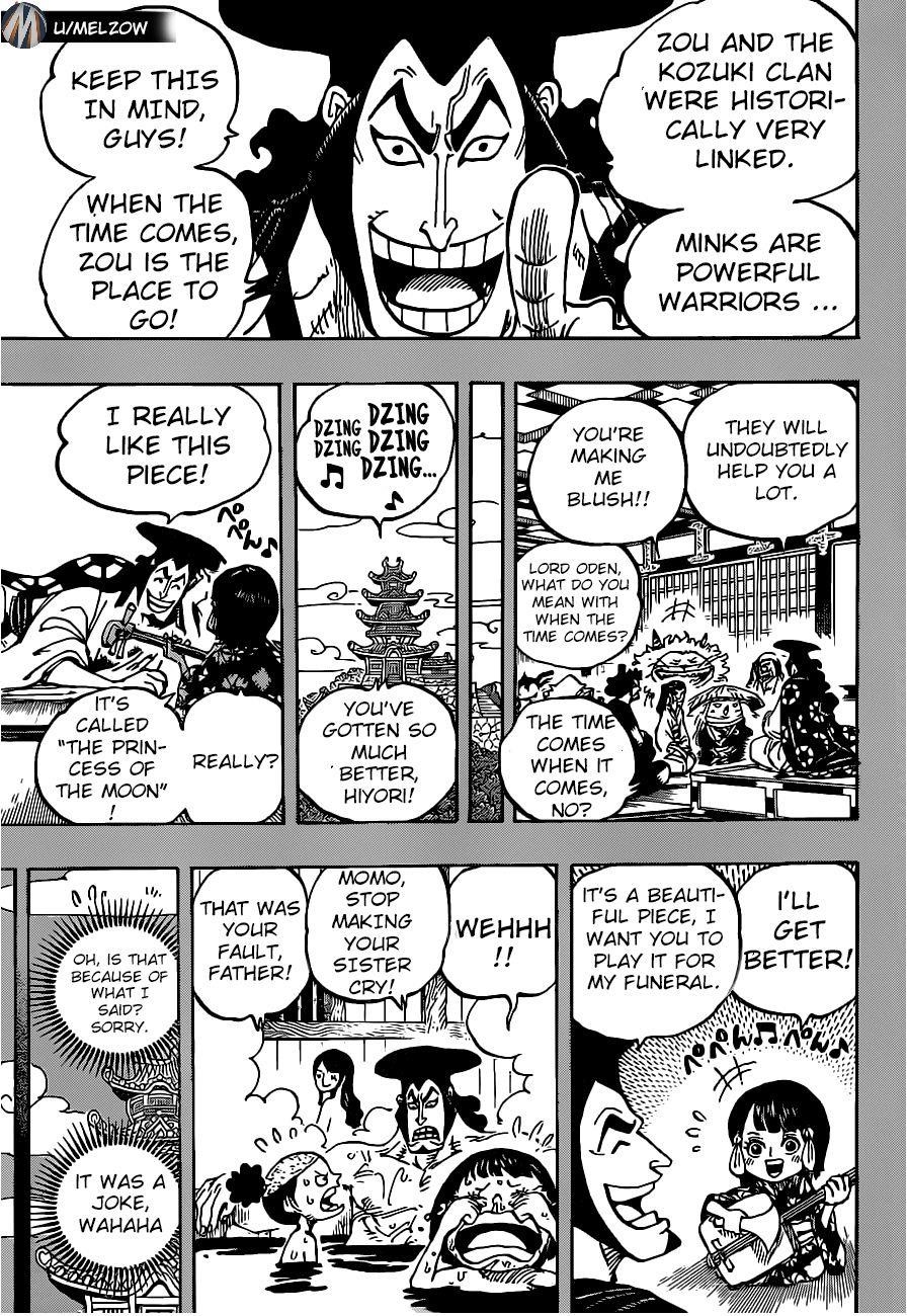 One Piece Manga Chapter 973 page 3 - The Kouzuki Clan