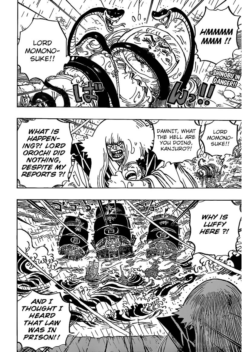 One Piece Manga Chapter 975 page 2 - Kin'emon's Clever Trick