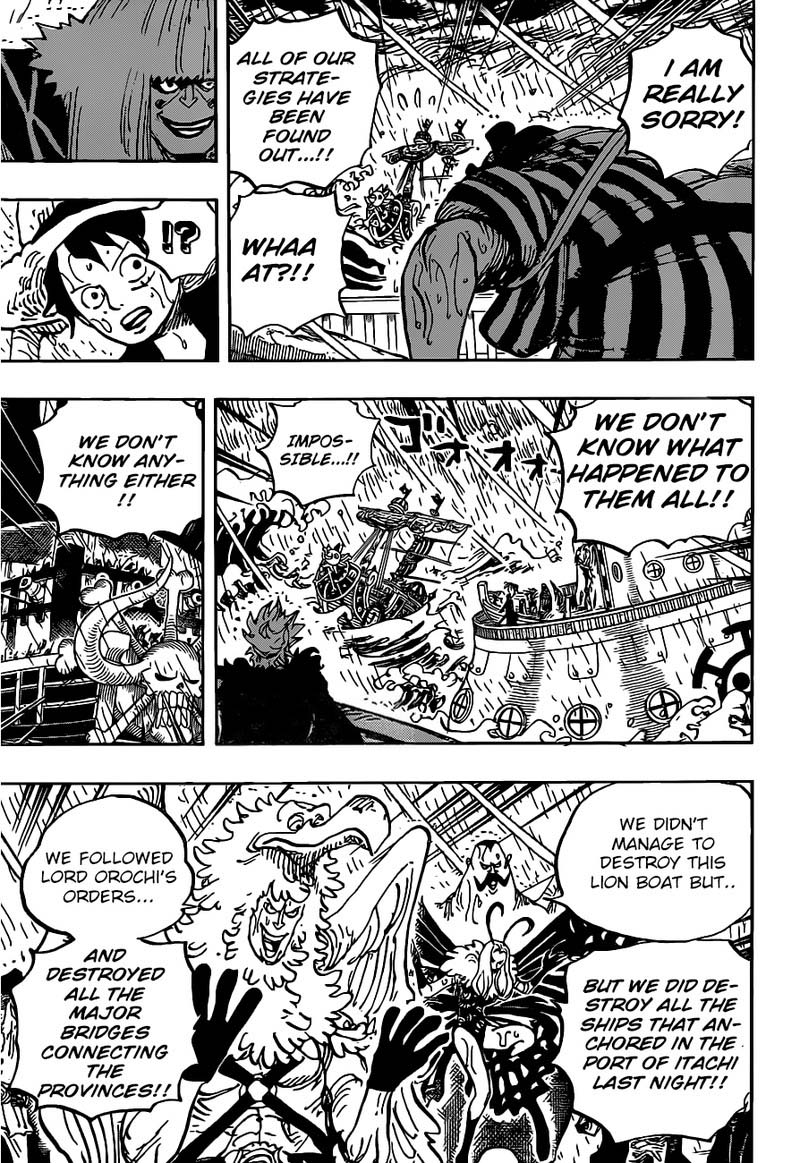 One Piece Manga Chapter 975 page 5 - Kin'emon's Clever Trick