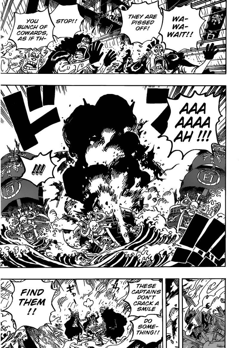 One Piece Manga Chapter 975 page 9 - Kin'emon's Clever Trick