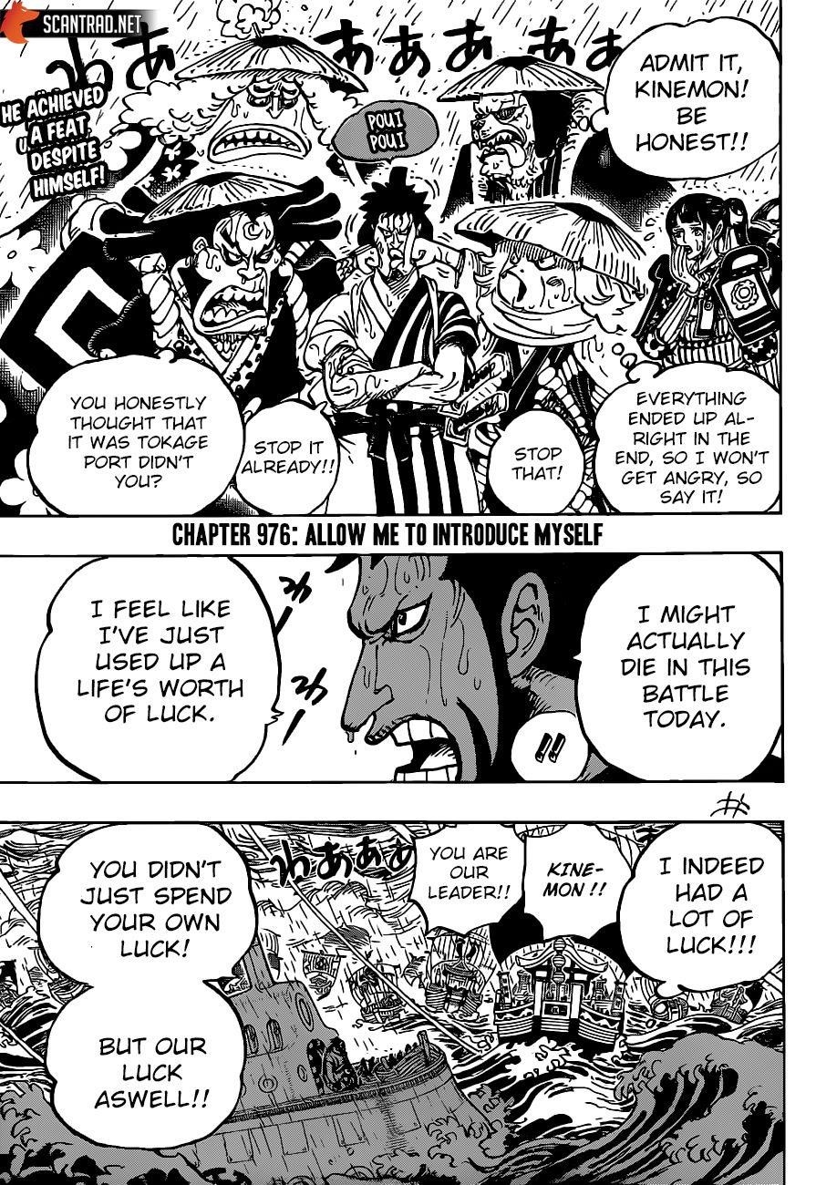 One Piece Manga Chapter 976 page 3 - Begging Your Pardon!!!