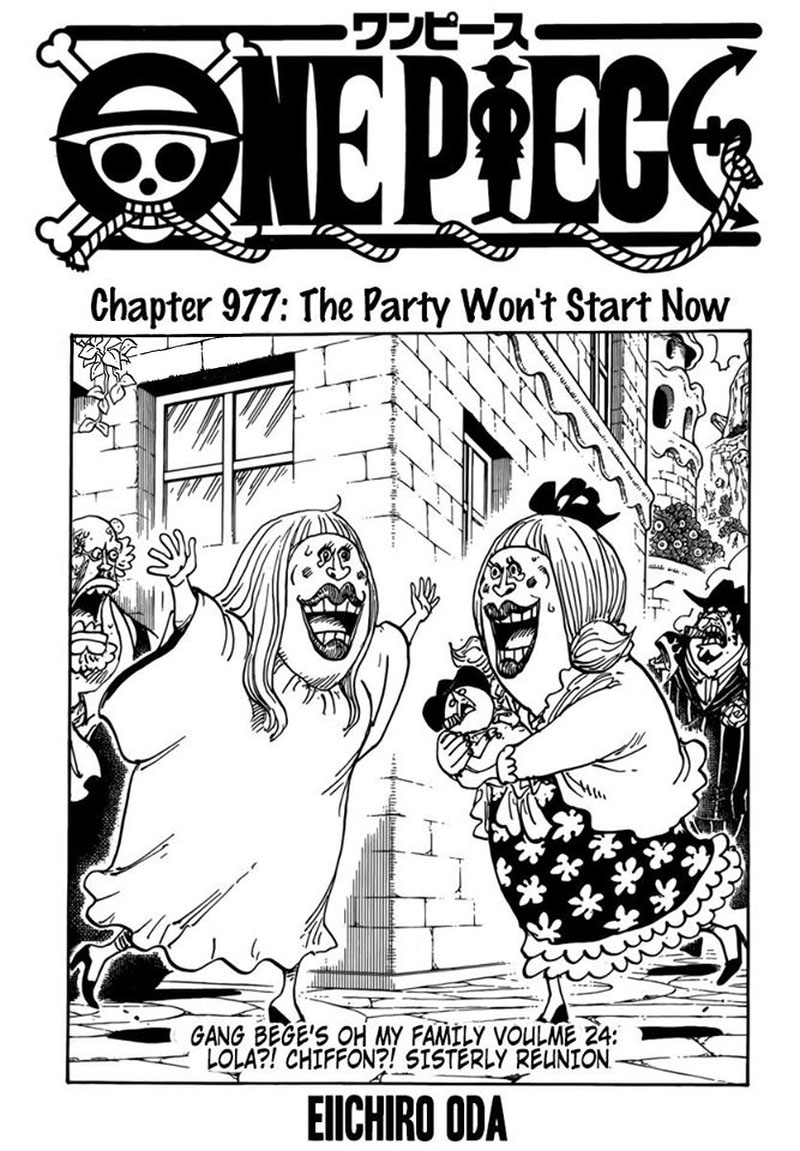 One Piece Manga Chapter 977 page 1 - The Party's Off!!!