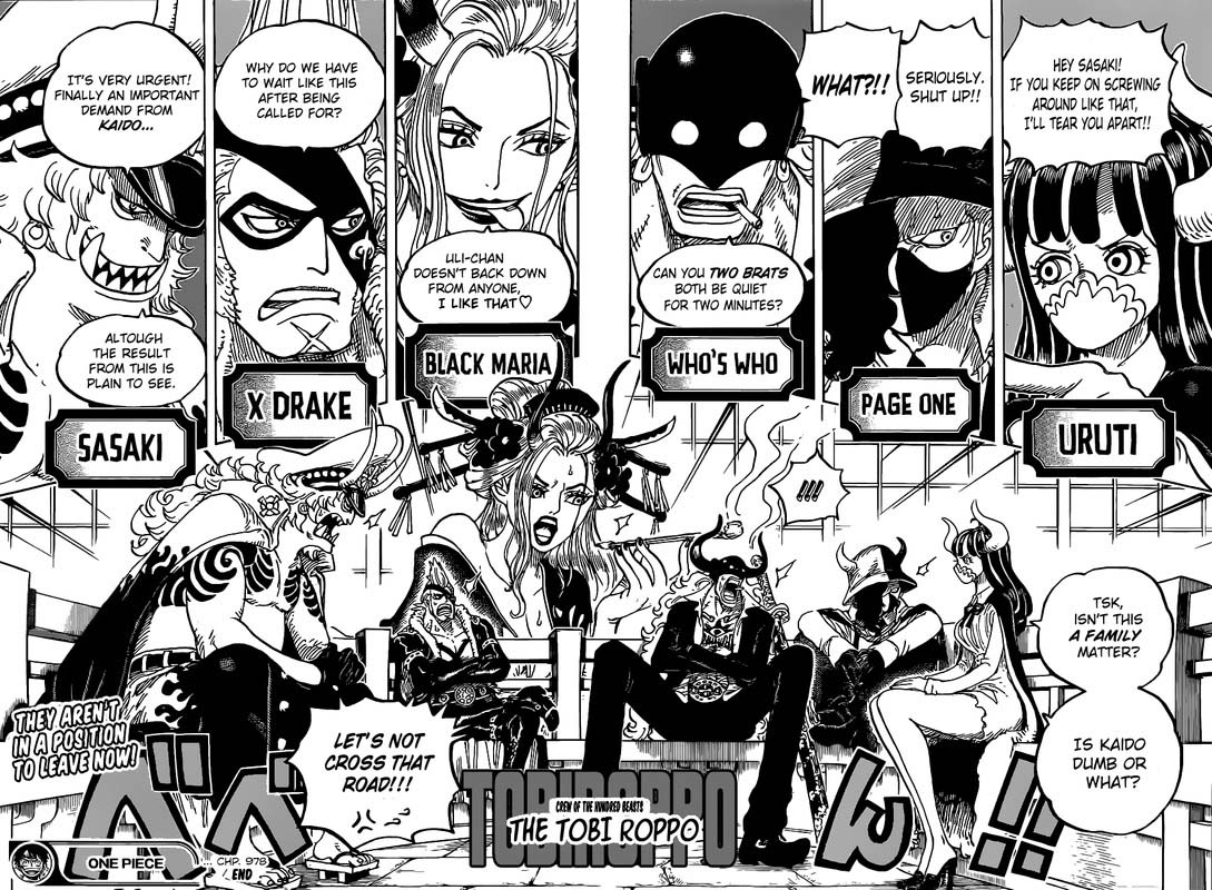 One Piece Manga Chapter 978 page 15 - Introducing the Tobiroppo