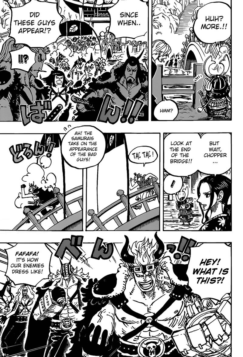 One Piece Manga Chapter 978 page 9 - Introducing the Tobiroppo