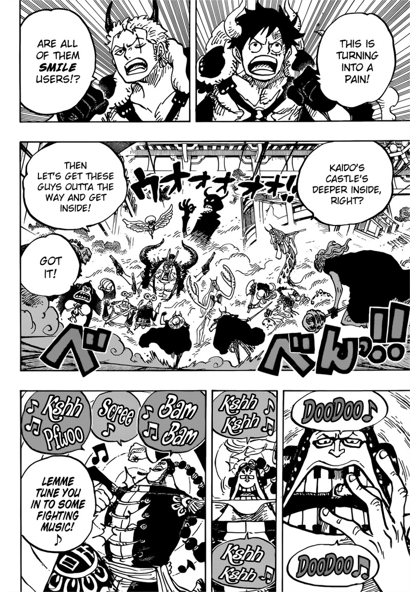 One Piece Manga Chapter 980 page 10 - Fighting Music