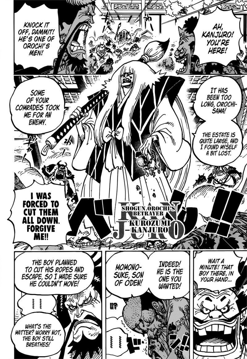 One Piece Manga Chapter 982 page 4 - Scoundrel Meets Scoundrel