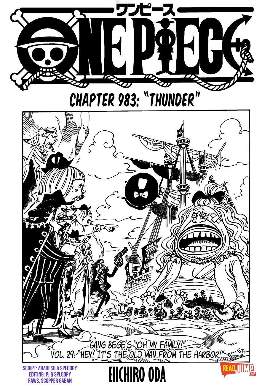 One Piece Manga Chapter 983 page 1 - Thunder