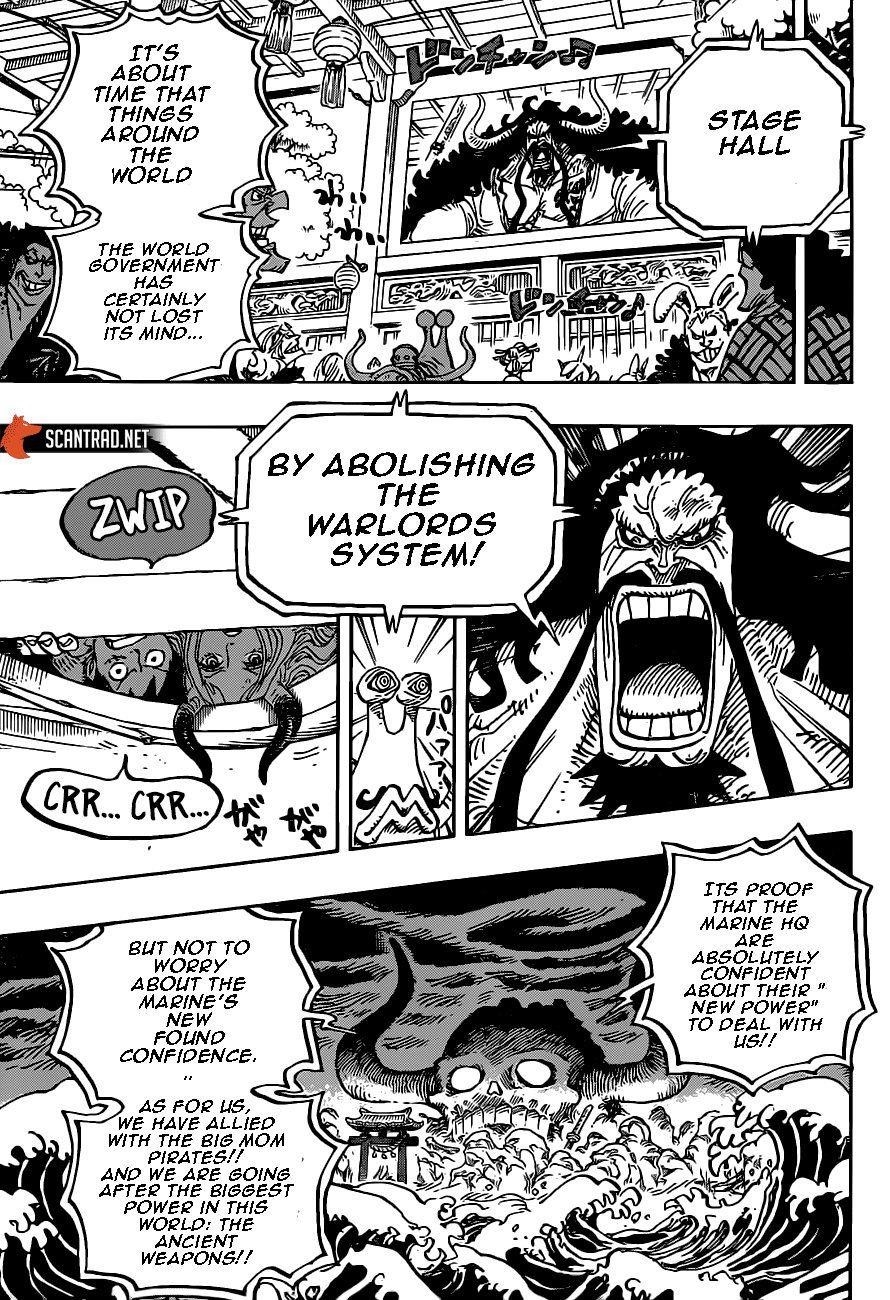 One Piece Manga Chapter 985 page 9 - New Onigashima Project