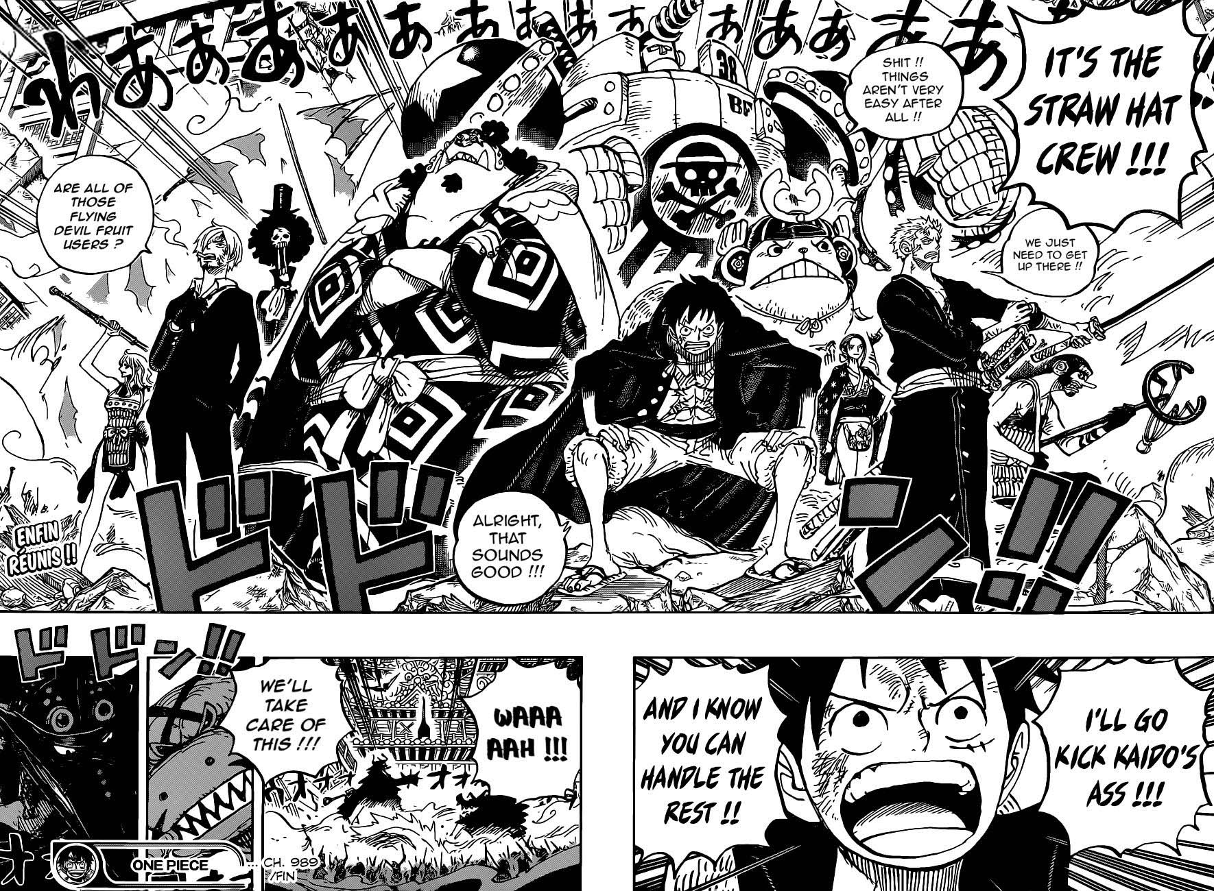One Piece Manga Chapter 989 page 14 - I Can't Imagine Losing