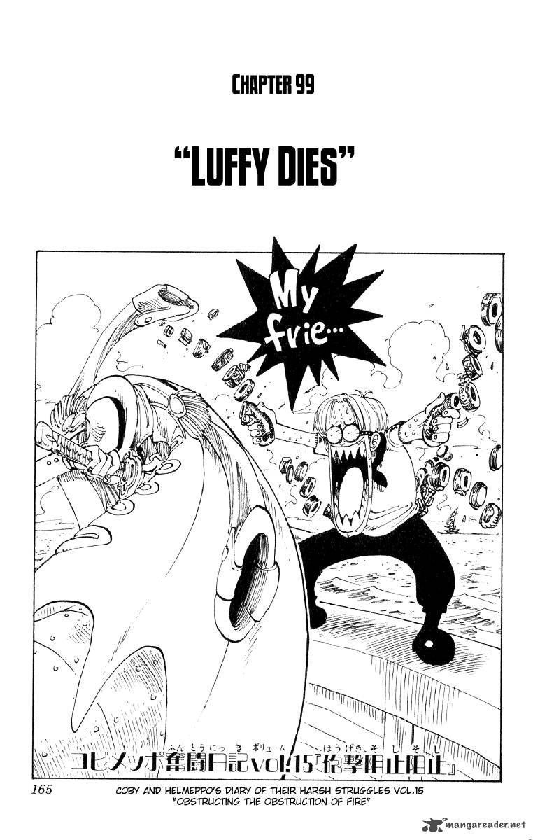 One Piece Manga Chapter 99 page 1 - Luffy Died