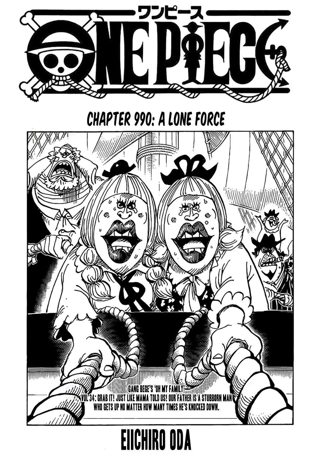 One Piece Manga Chapter 990 page 1 - Army of One
