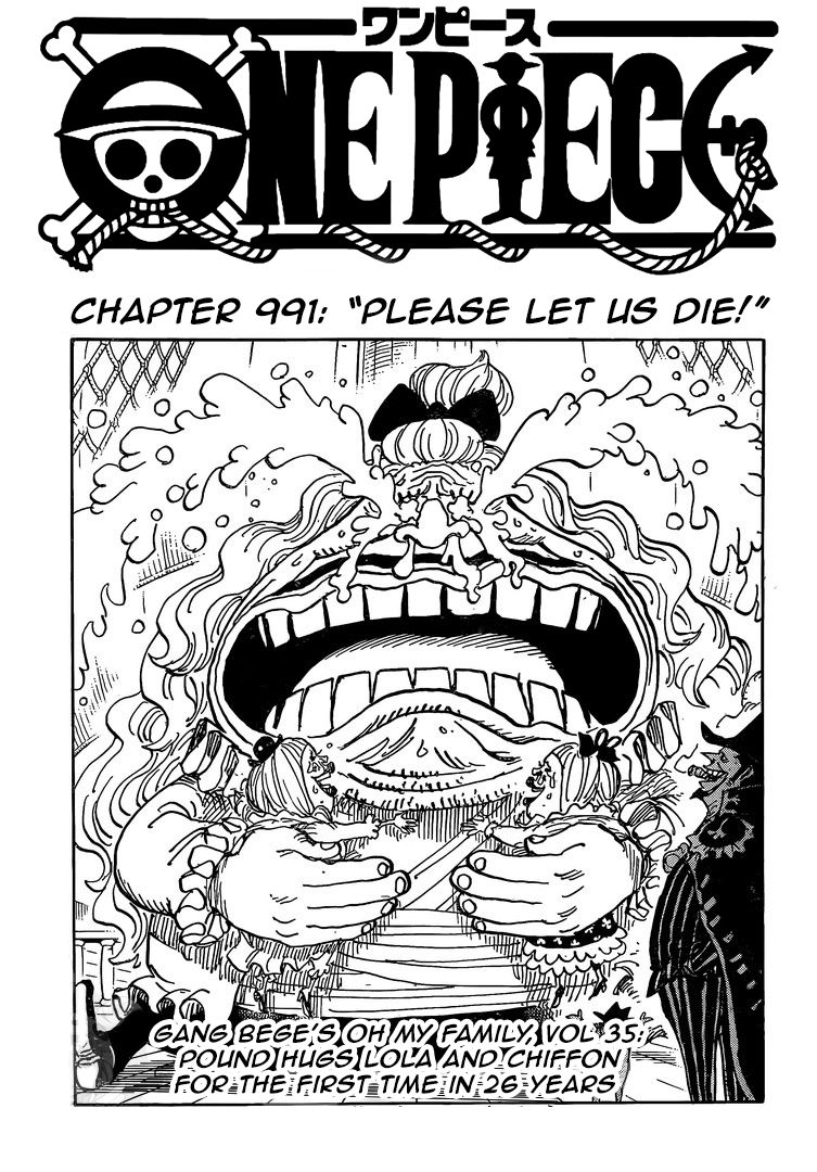 One Piece Manga Chapter 991 page 1 - Let Us Die!!!
