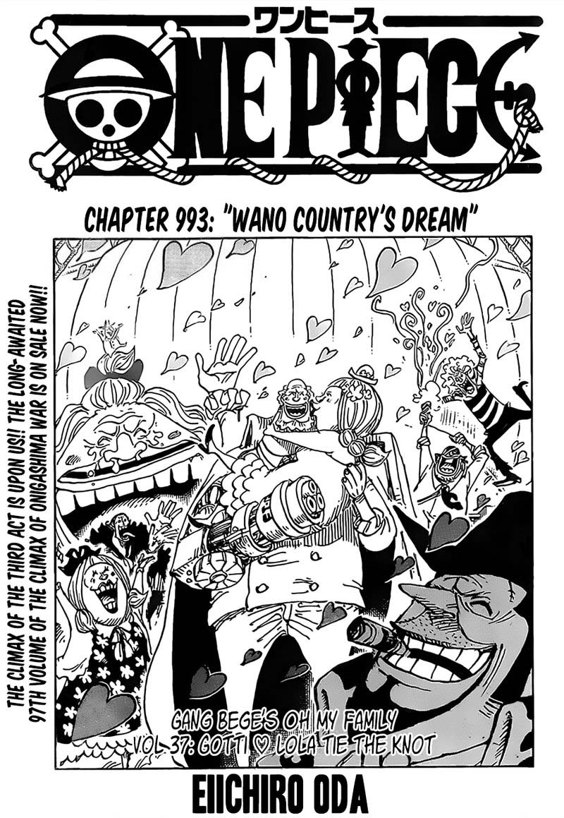 One Piece Manga Chapter 993 page 1 - The Dream of Wano Country