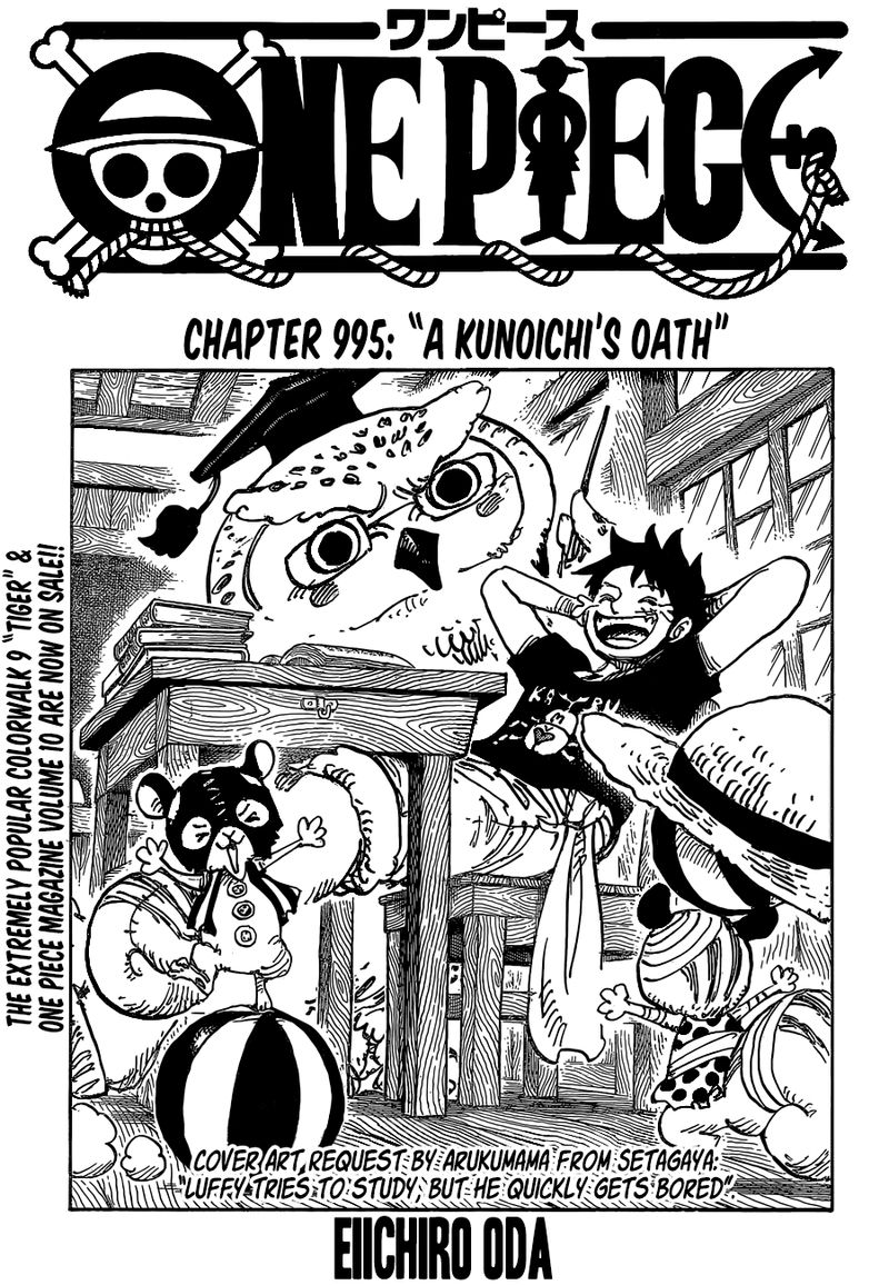 One Piece Manga Chapter 995 page 1 - A Kunoichi's Oath