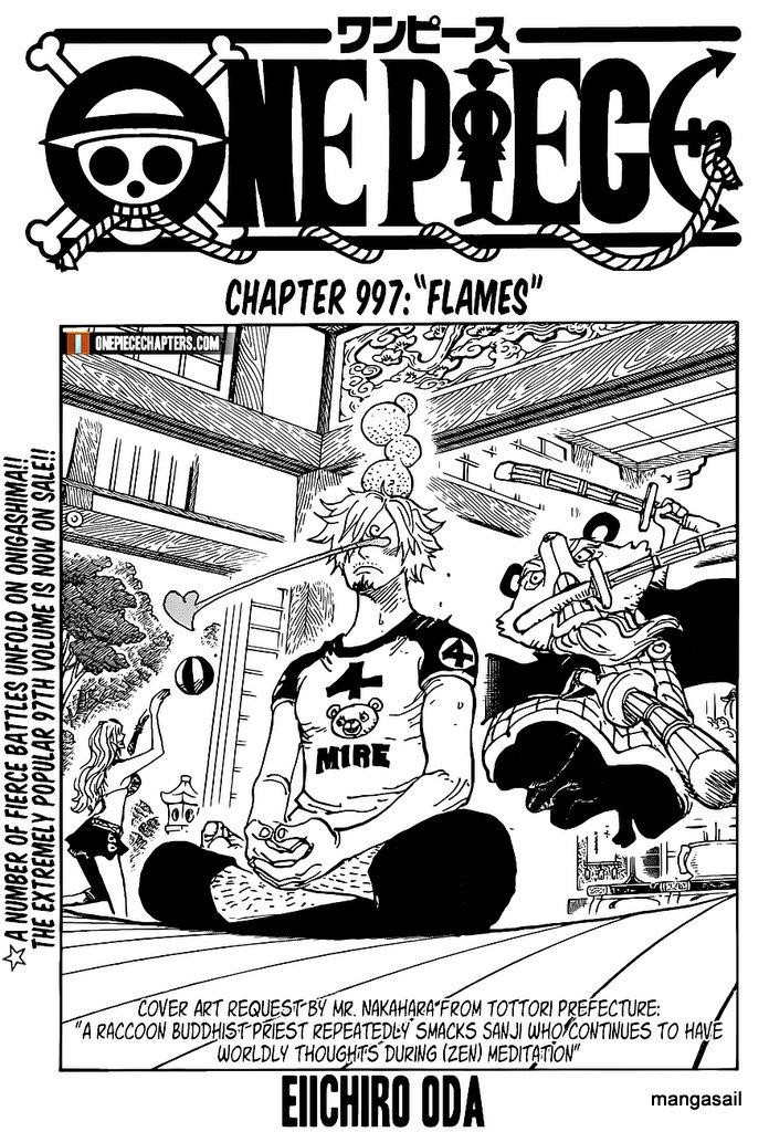 One Piece Manga Chapter 997 page 1 - Flame Clouds