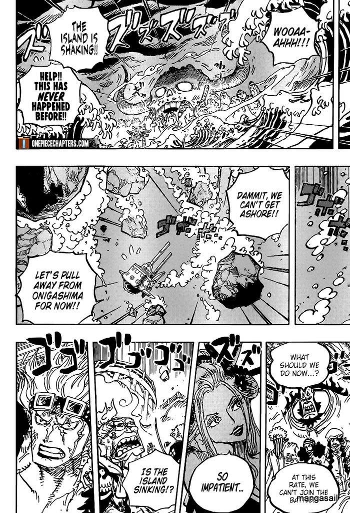 One Piece Manga Chapter 997 page 14 - Flame Clouds