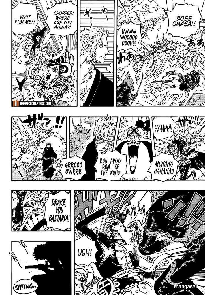 One Piece Manga Chapter 997 page 8 - Flame Clouds