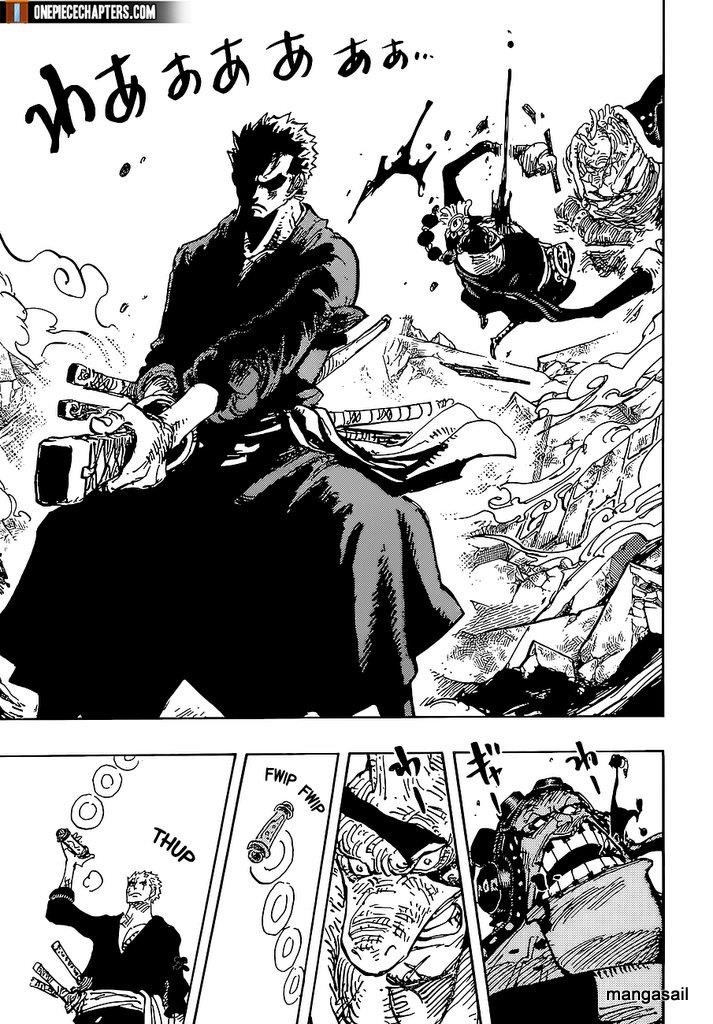 One Piece Manga Chapter 997 page 9 - Flame Clouds