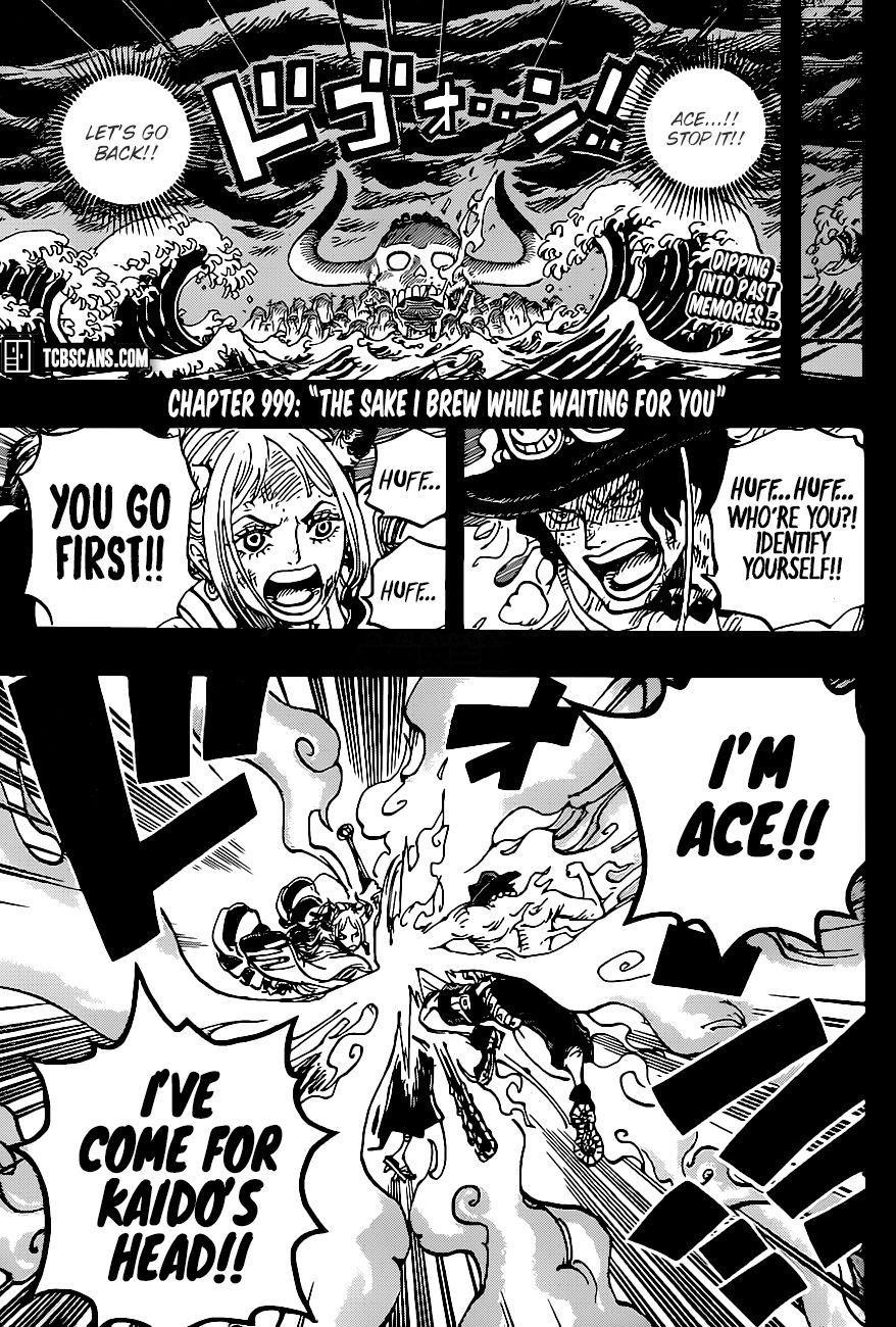 One Piece Manga Chapter 999 page 2 - The Sake I Brewed to Drink With You
